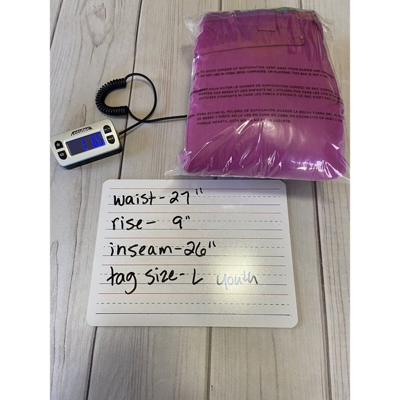 Marmot Girl’s Ski Snowboard Snow Pants in Fuschia Pink And Green Sz L - Picture 13 of 13